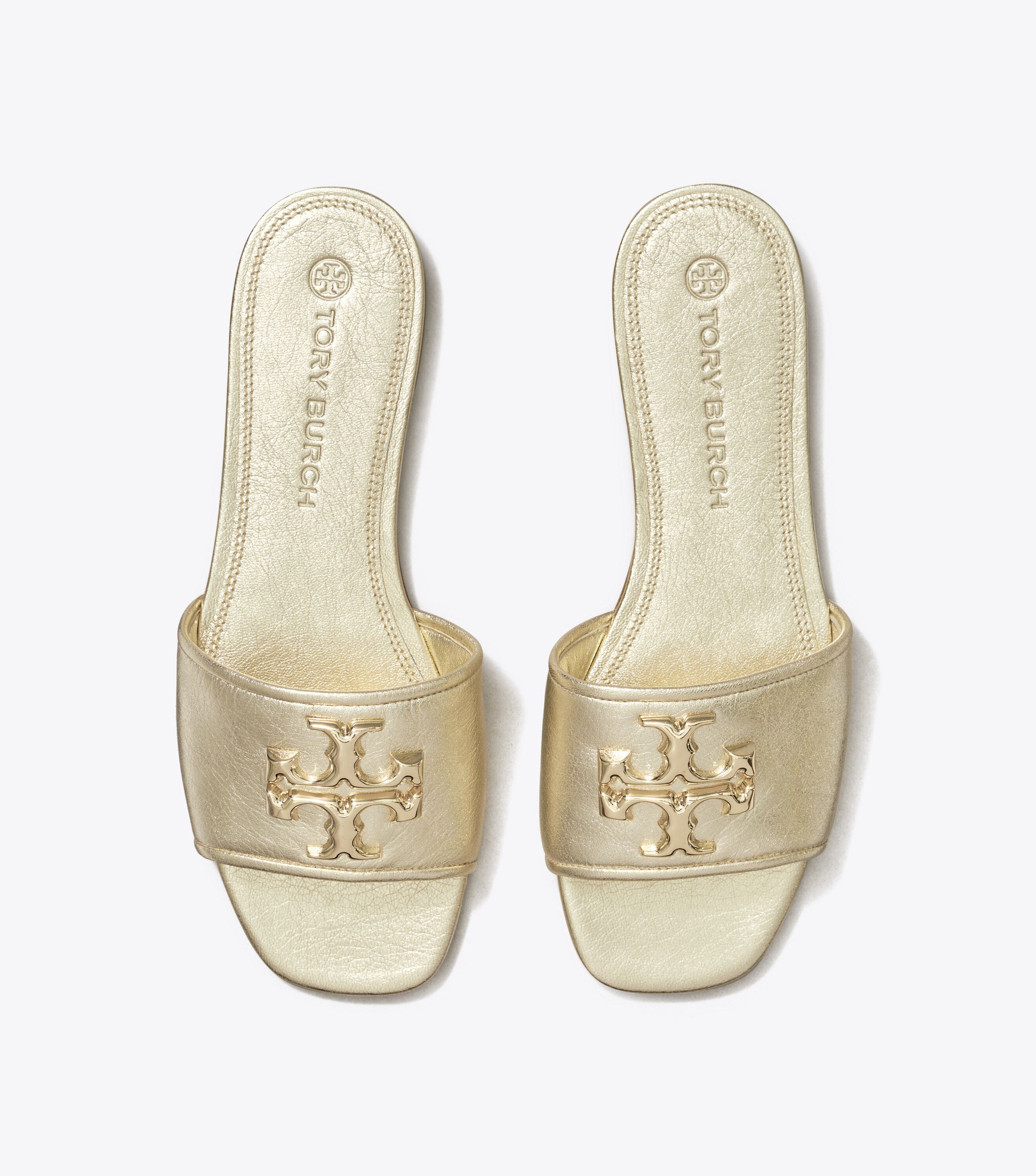 Tory burch hotsell gold slides