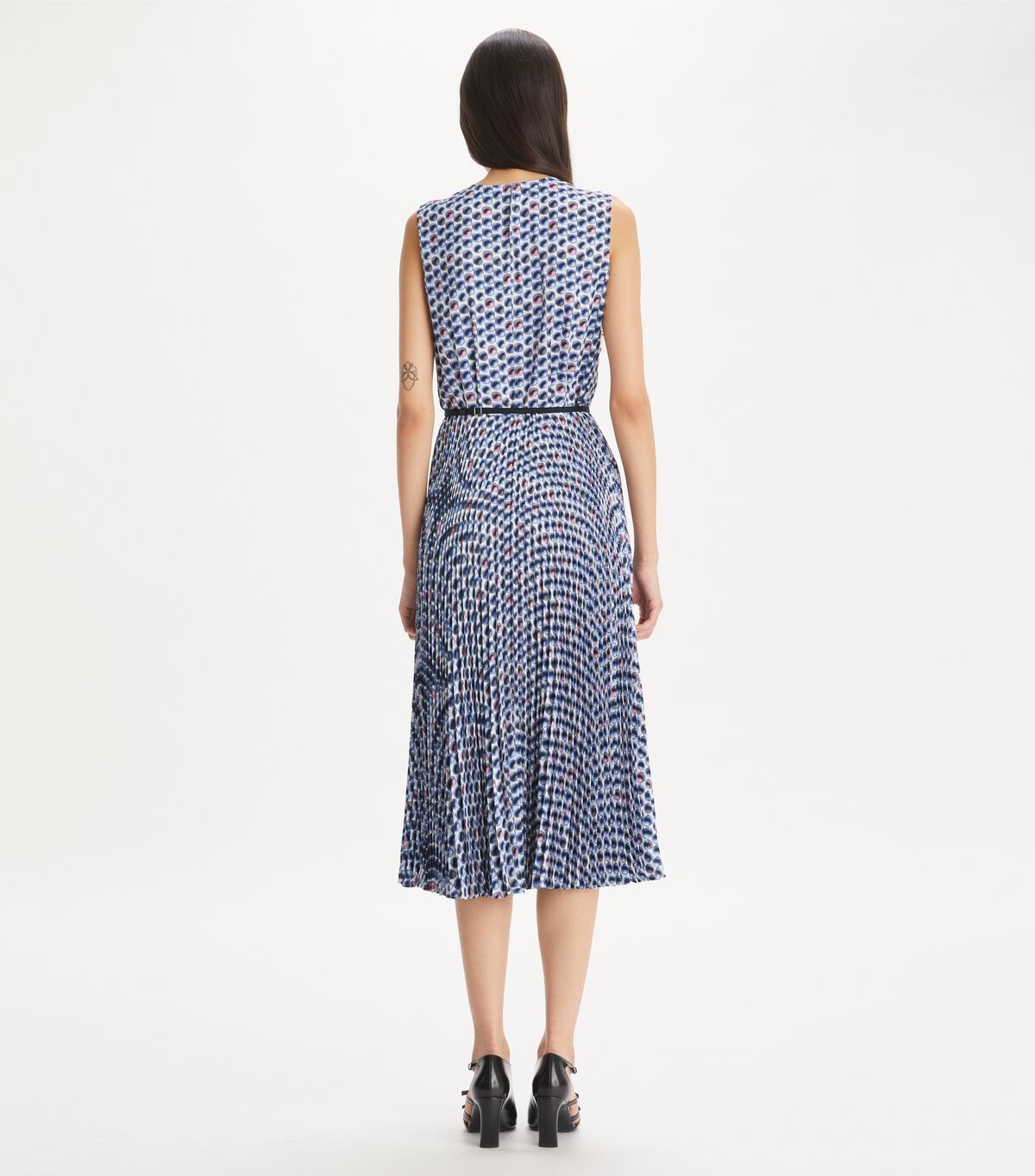 tory burch printed twill dress
