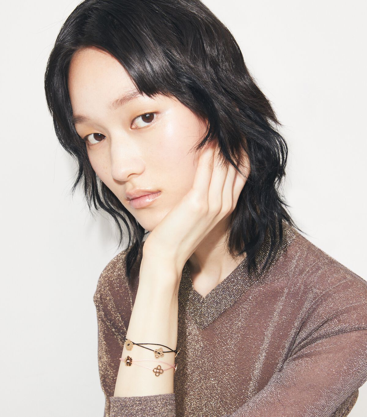 tory burch forget me not cord bracelet