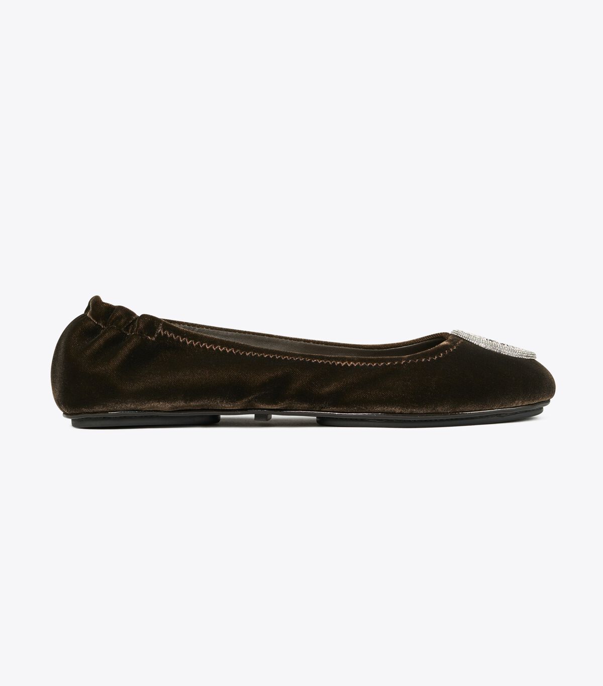 Minnie Travel Ballet Flat, Velvet Pavé tory burch minnie travel ballet flat velvet pav