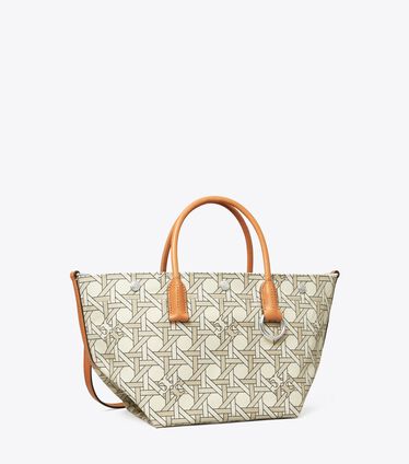 Small Canvas Basketweave Tote