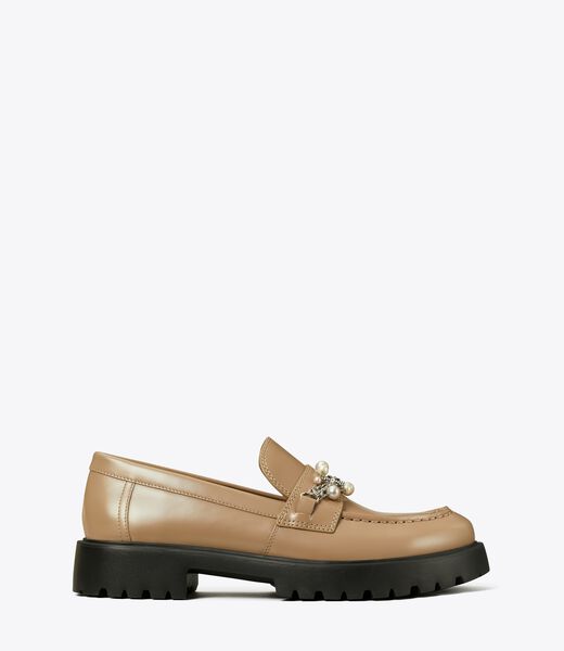 tory burch embellished classic lug loafer