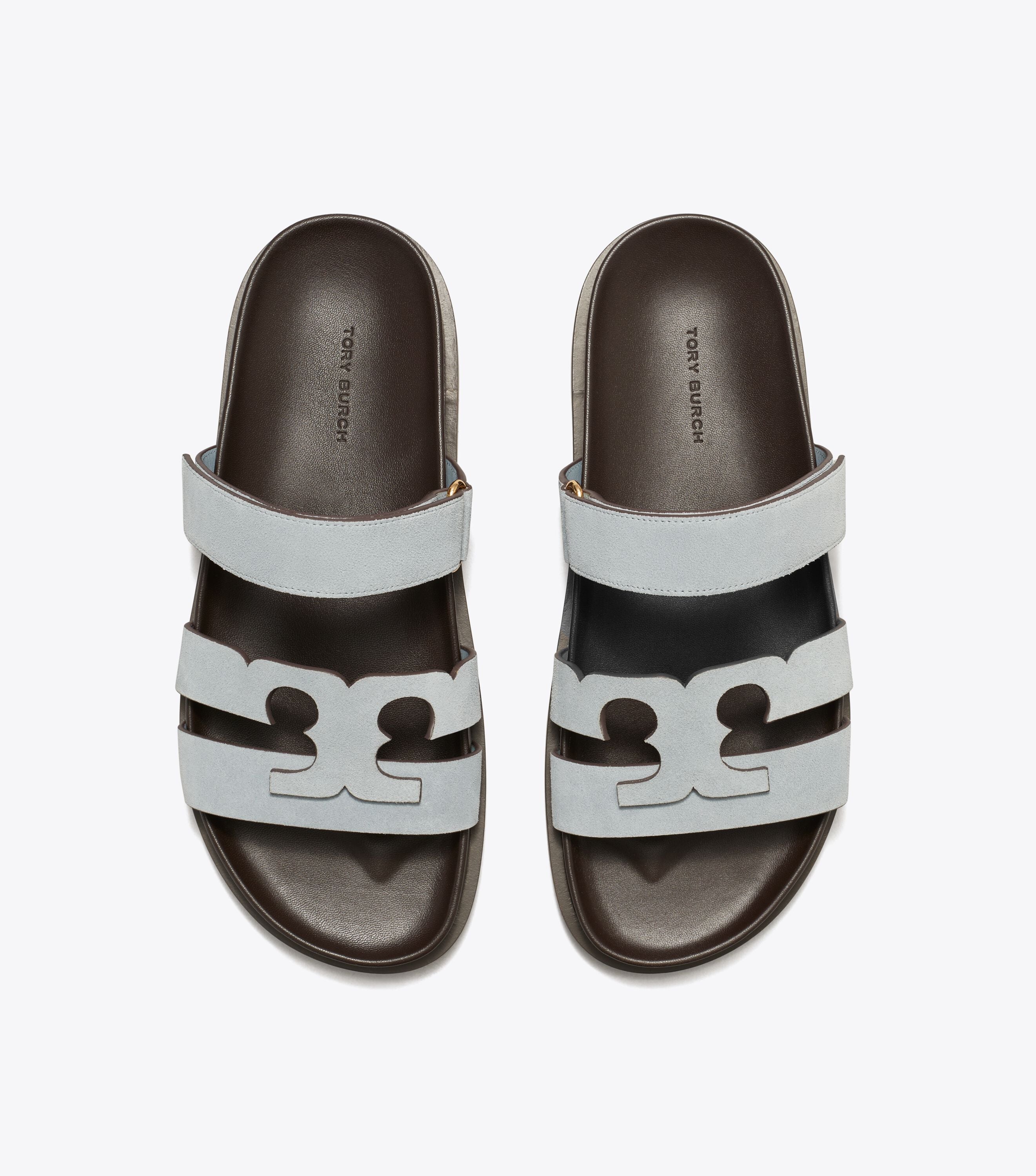 Tory Burch スポーツサンダル ブルー グレー Ines Sport Slide, Aria Blue | Tory Burch UAE
