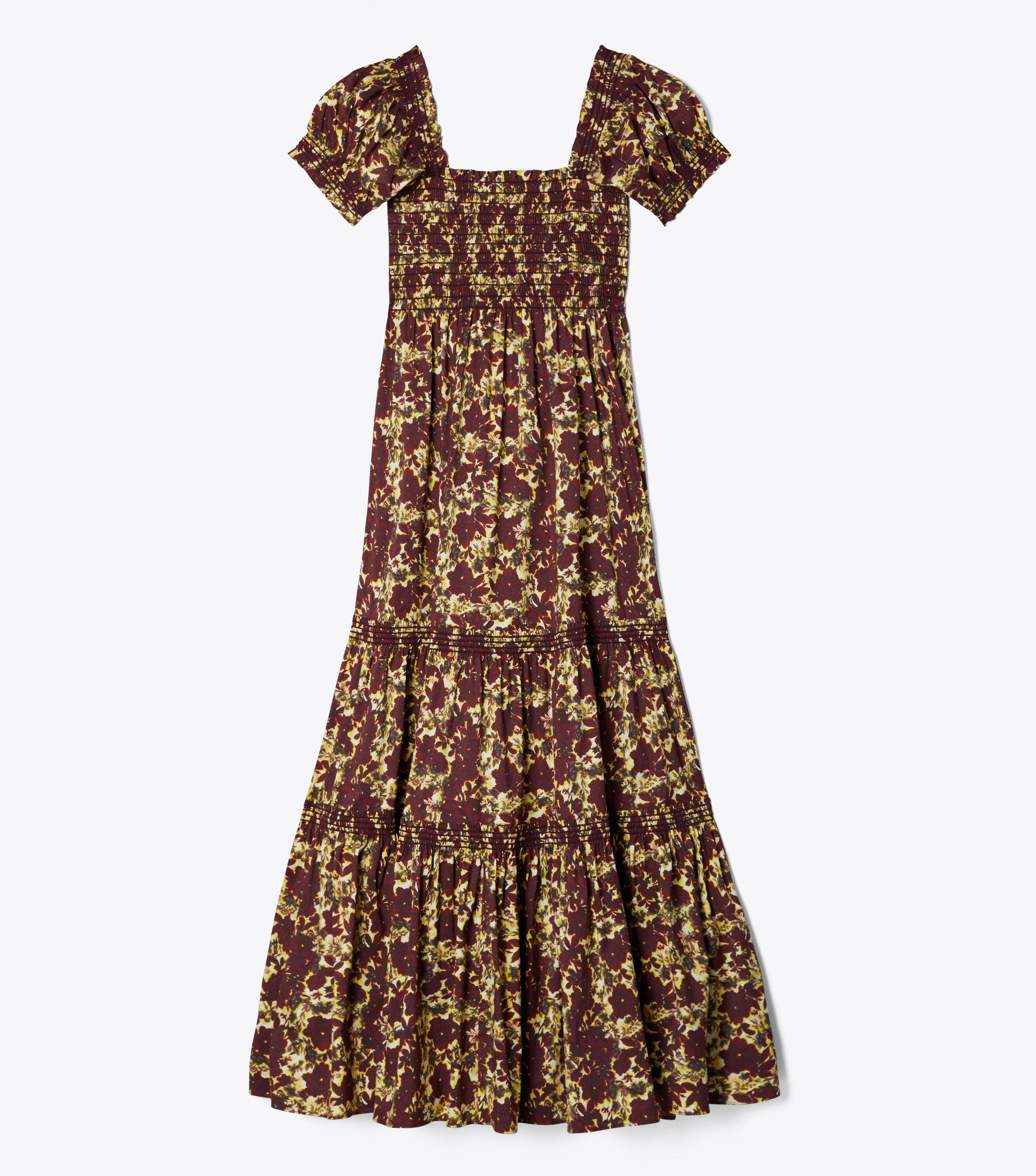 Tory Burch Smocked Midi Dress Tory Burch UAE