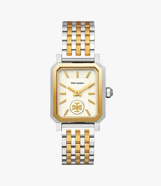 Robinson Watch, Two-Tone Gold/Stainless Steel/Cream, 27 X 29 MM