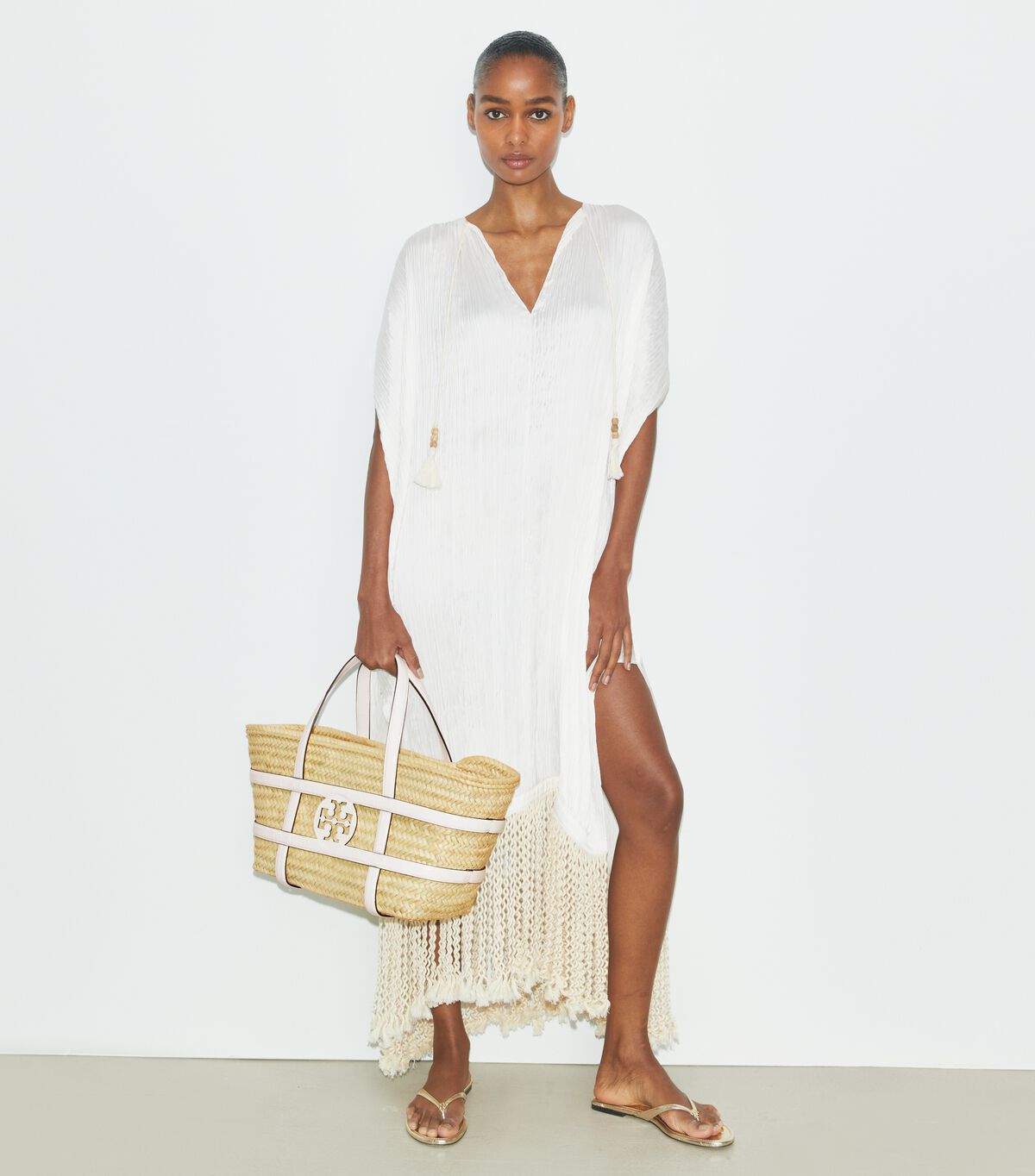 tory burch ella straw basket