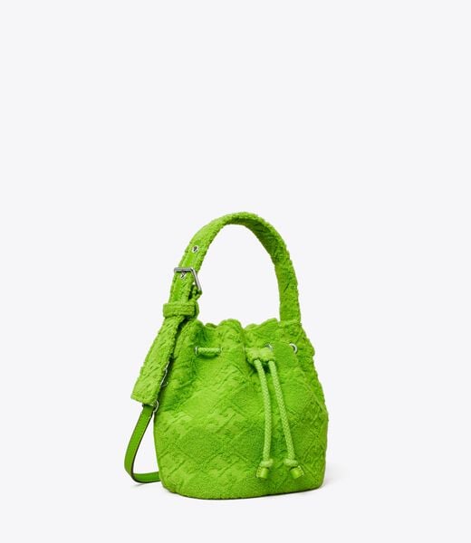 T Monogram Terry Mini Bucket Bag tory burch t monogram terry mini bucket bag