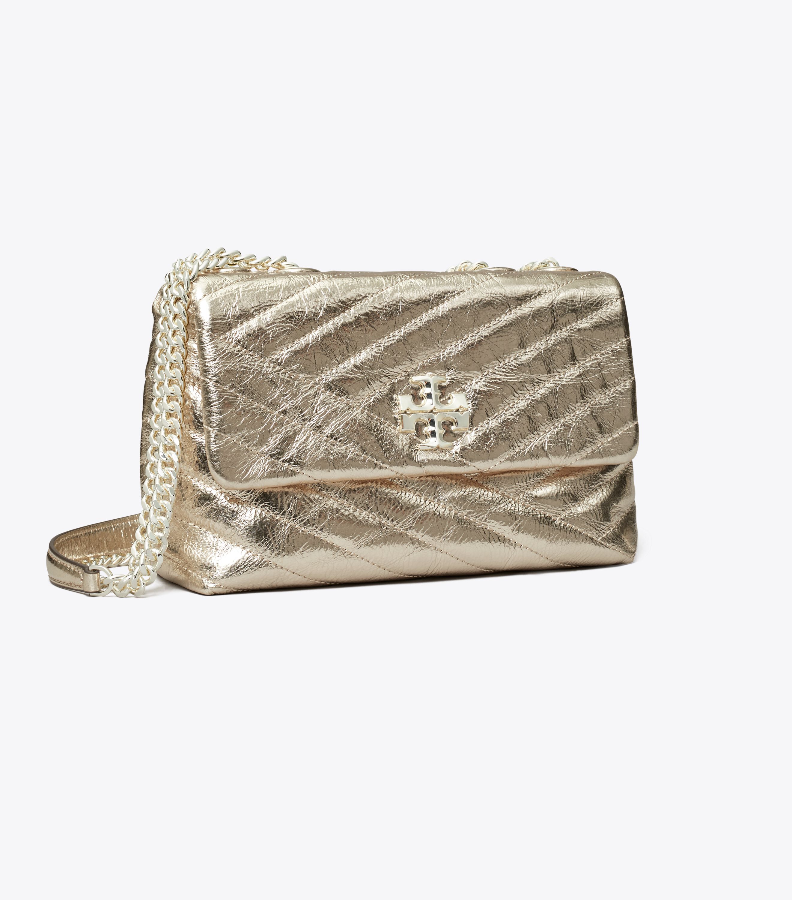 Tory burch fleming metallic small convertible shoulder bag sales