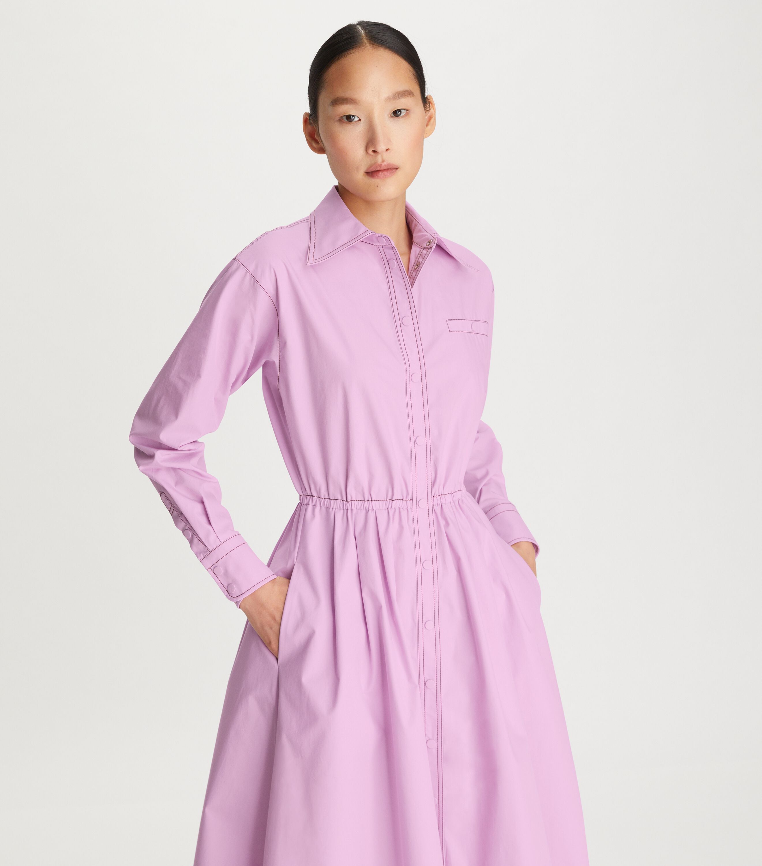 Tory burch poplin shirtdress cheap