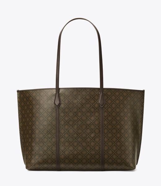 tory burch perry coated canvas tote