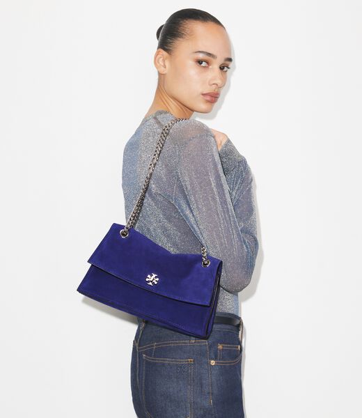 tory burch kira turnlock suede shoulder bag