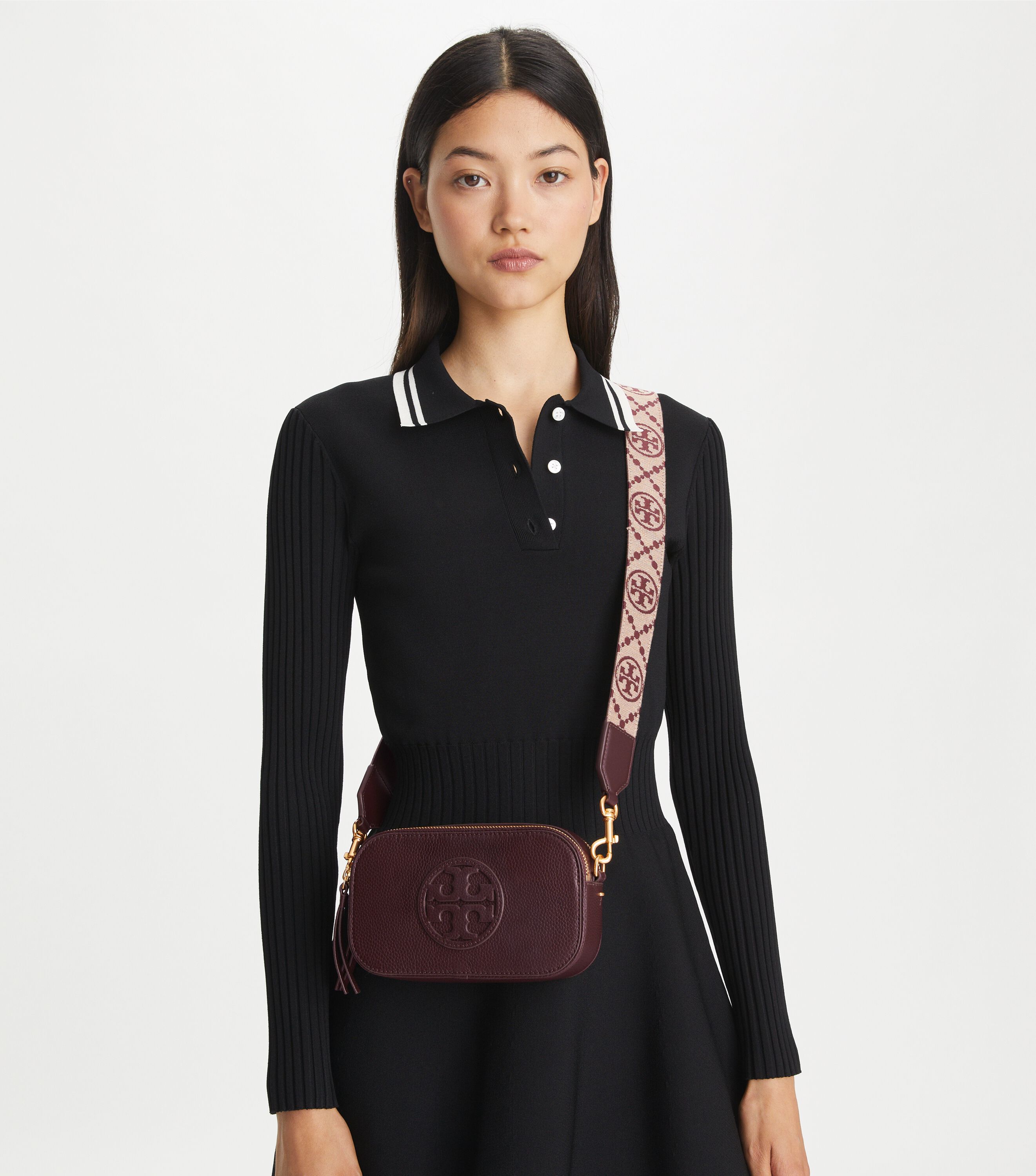 Tory burch leather crossbody bag hotsell