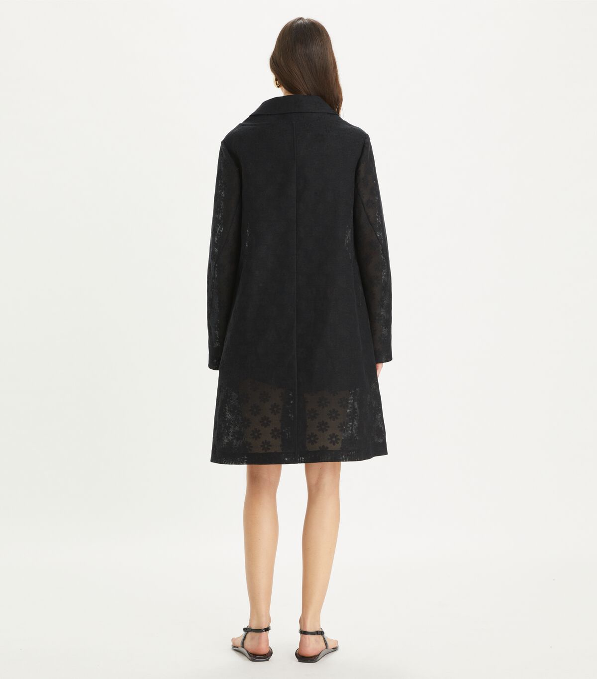 tory burch cotton and linen daisy coat