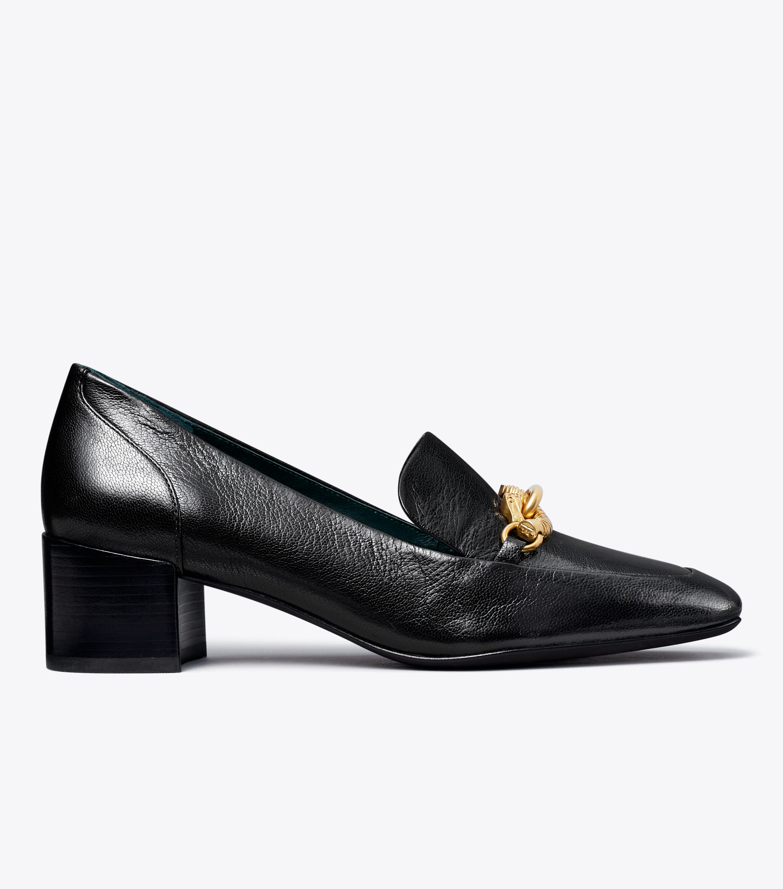 Jessa Heeled Loafer, Perfect Black | Tory Burch UAE