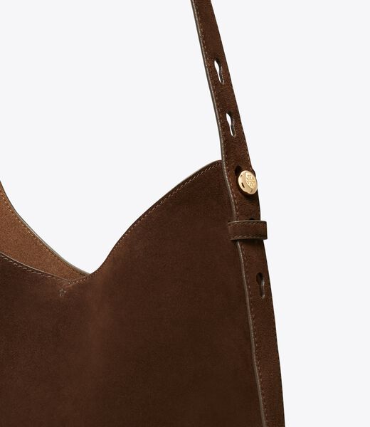 tory burch romy suede hobo bag