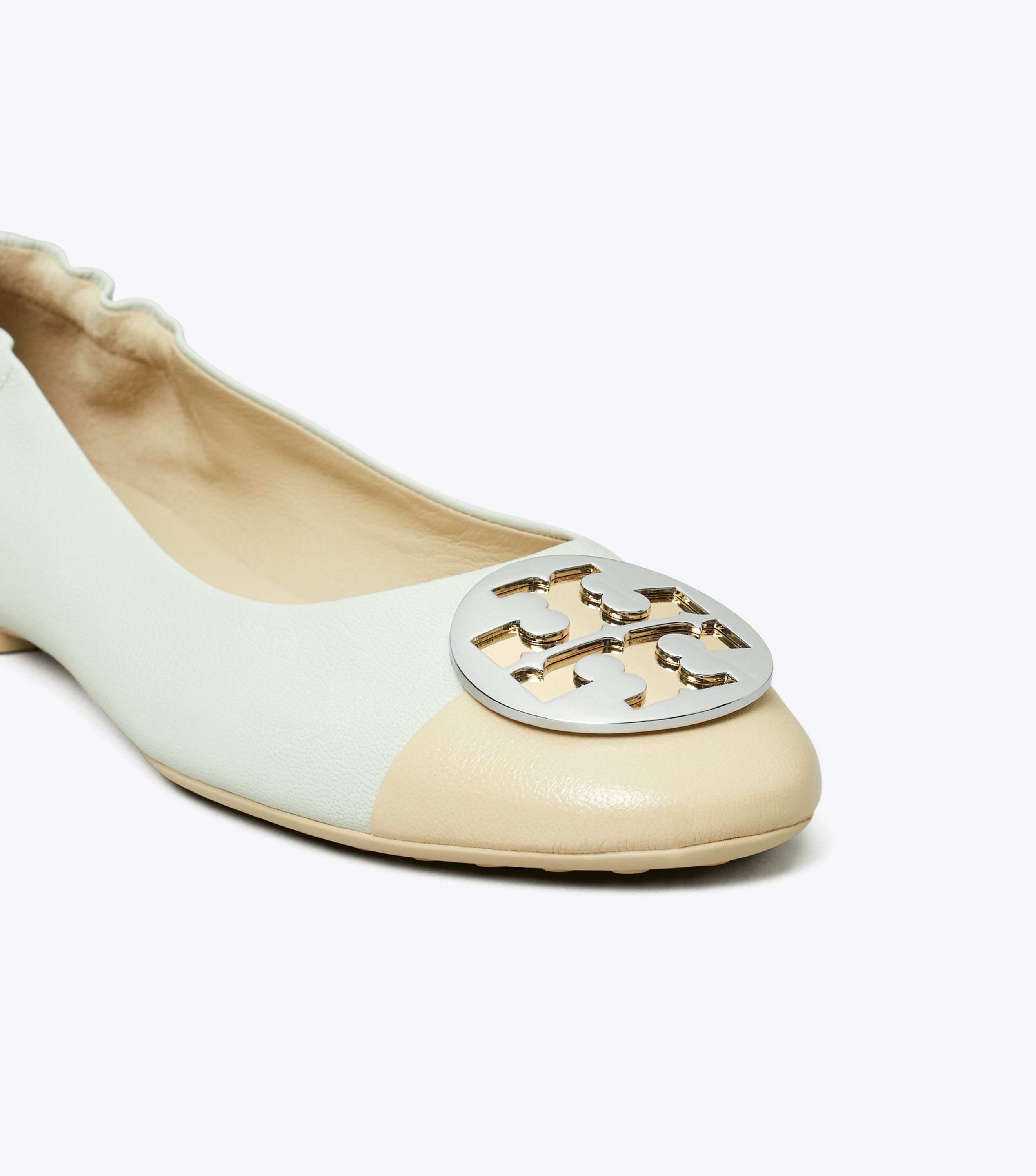 Claire Cap-Toe Ballet, Feather Gray / Tortora | Tory Burch UAE