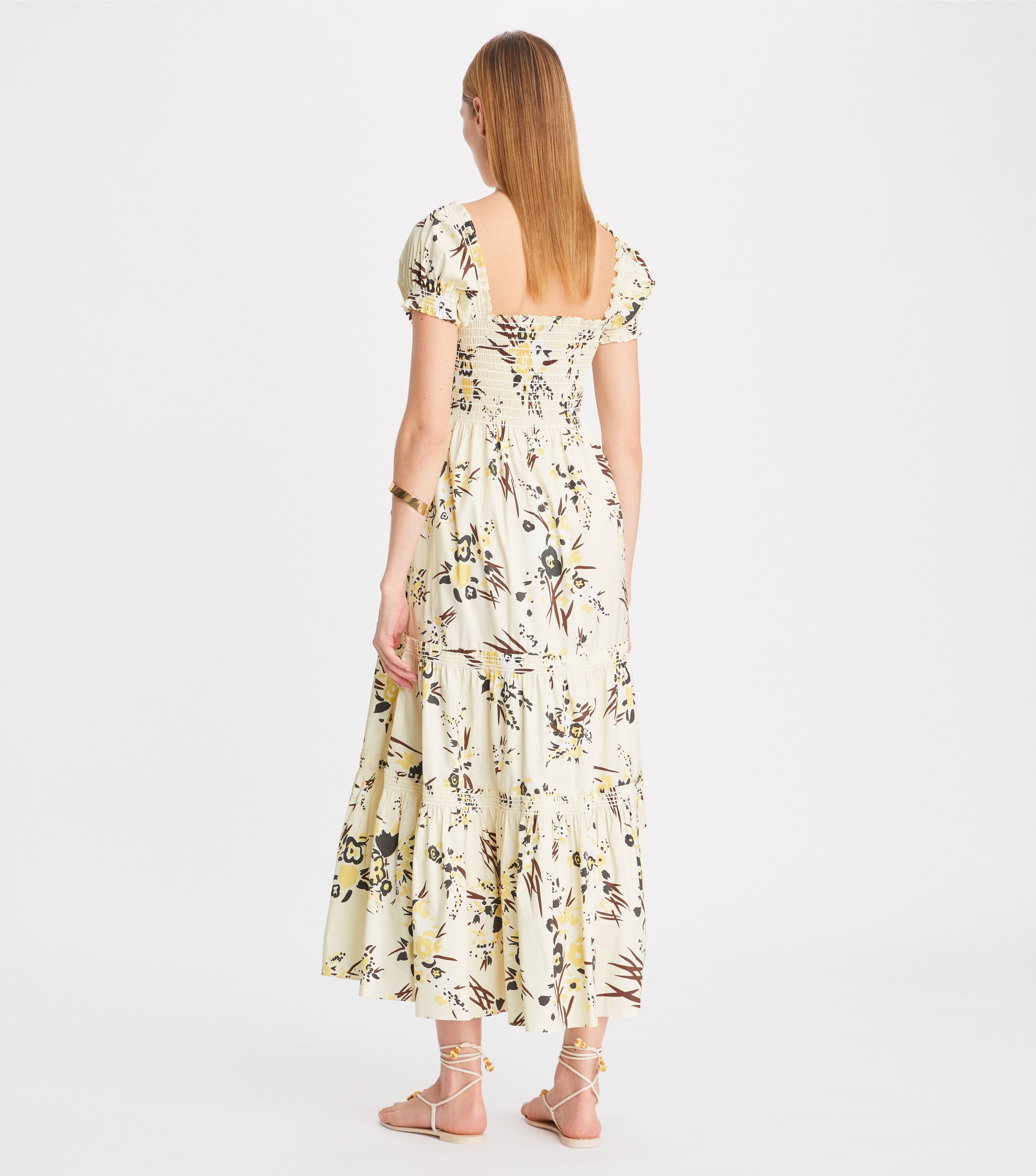 Tory Burch Printed Smocked Dress Tory Burch UAE