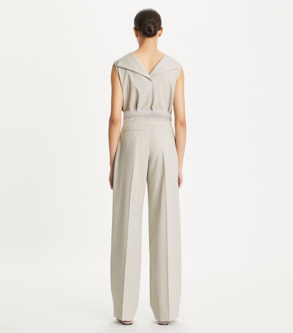 tory burch funnel neck drapey m lange tank