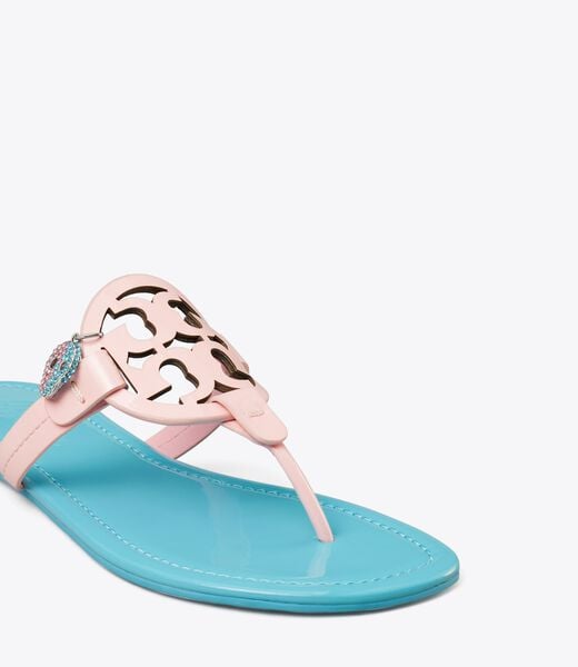 tory burch tb x bonbon miller patent charm sandal