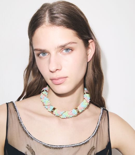 Beaded Short Necklace tory burch beaded short necklace