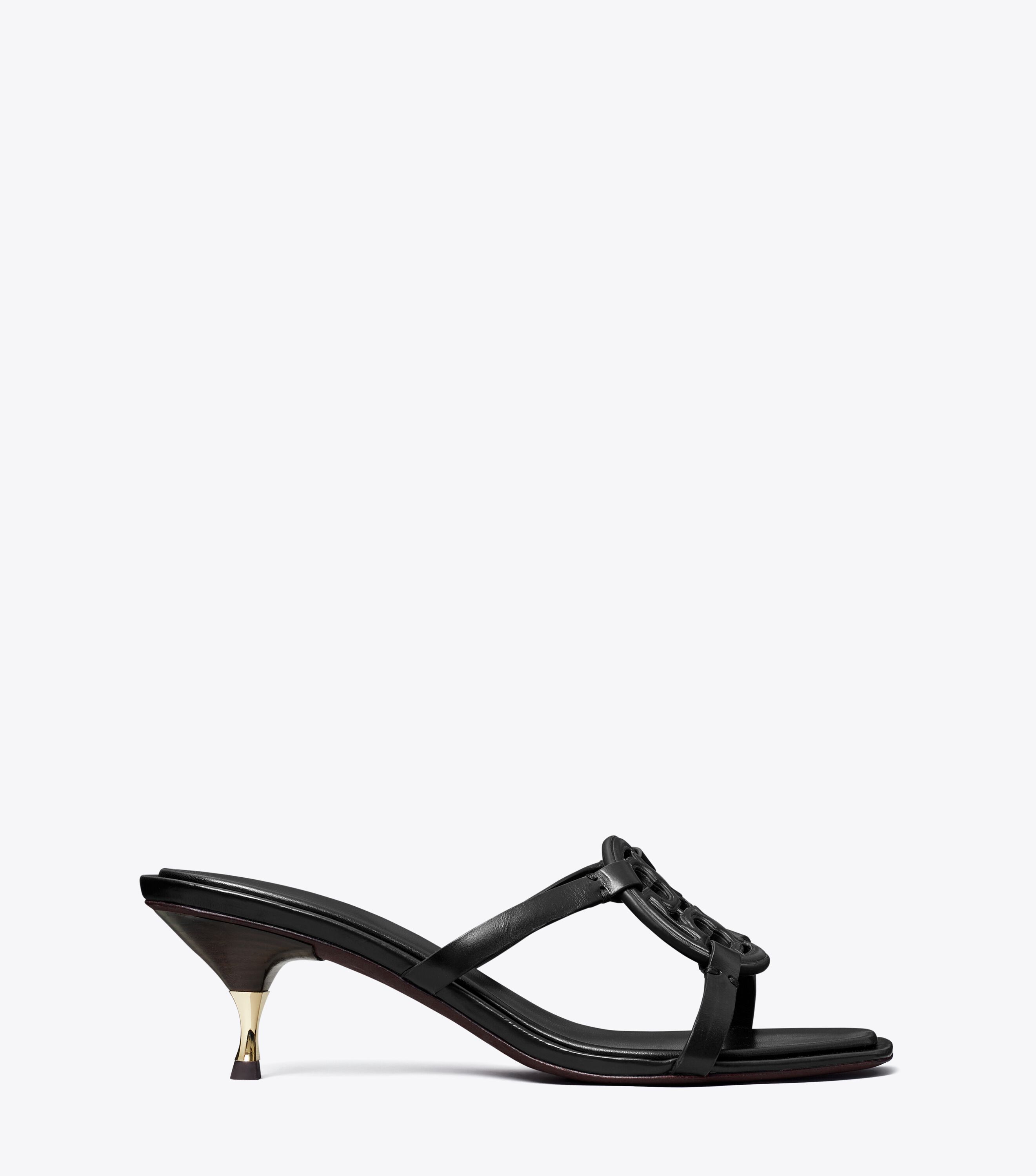 Tory burch miller embroidered sandal black on sale