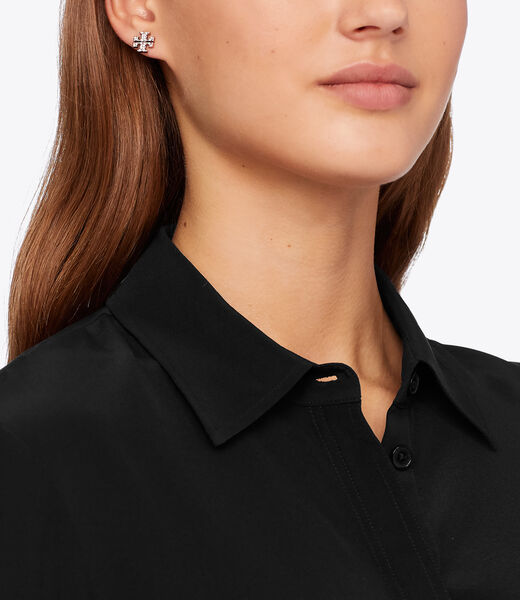 tory burch kira pave stud earring