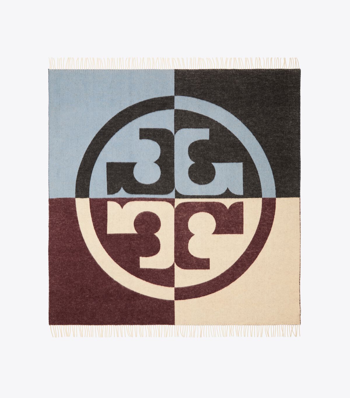 LOGO COLORBLOCK JACQUARD - VINO  BLUE