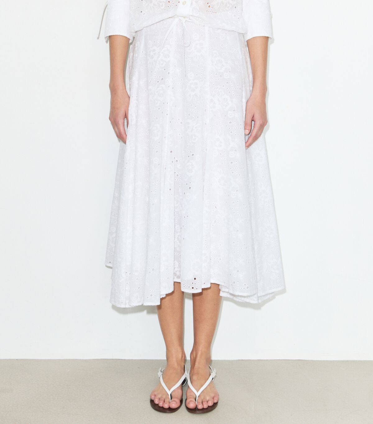 Cotton Eyelet Skirt tory burch cotton eyelet skirt