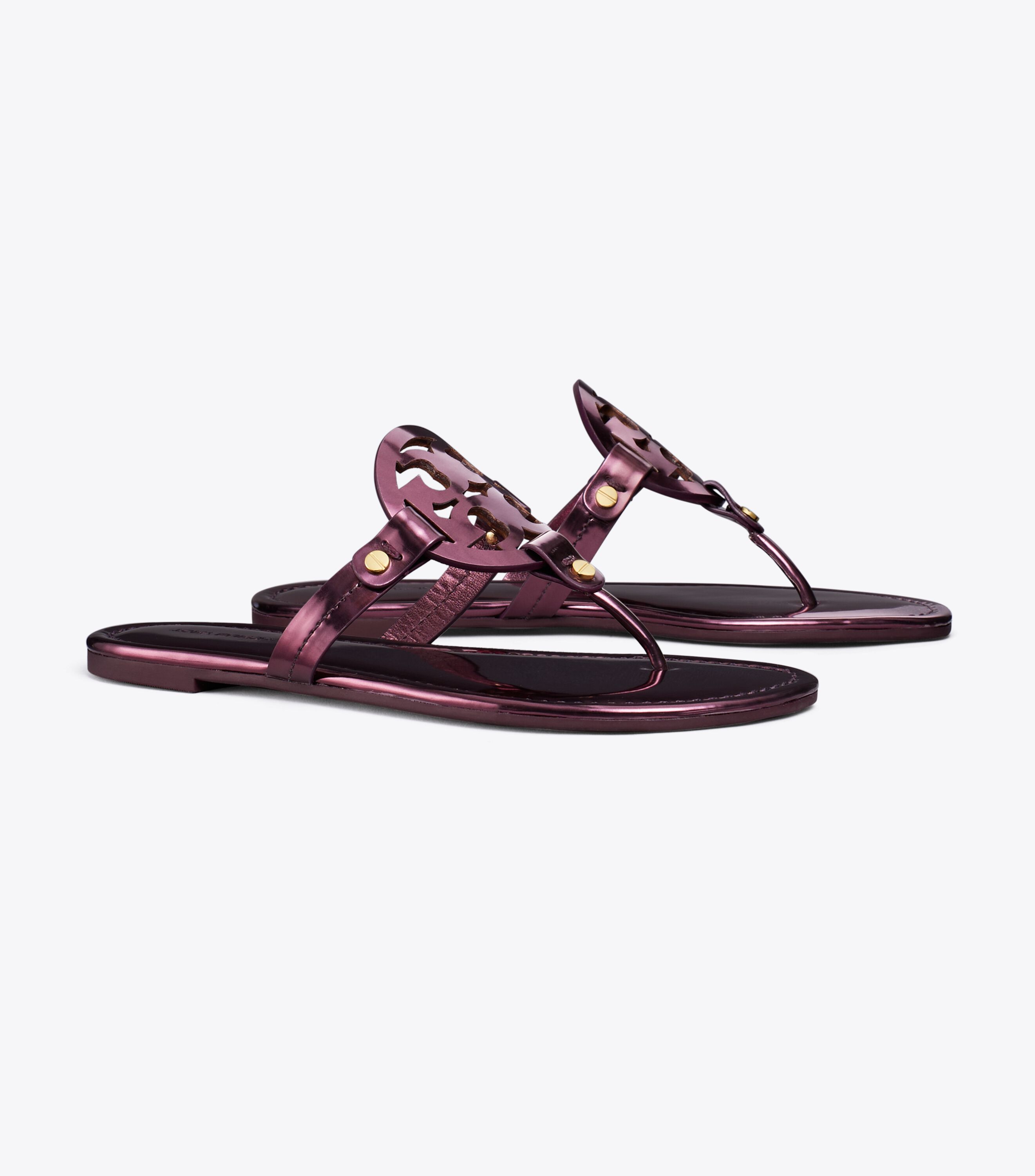 Tory burch hotsell miller metallic sandal
