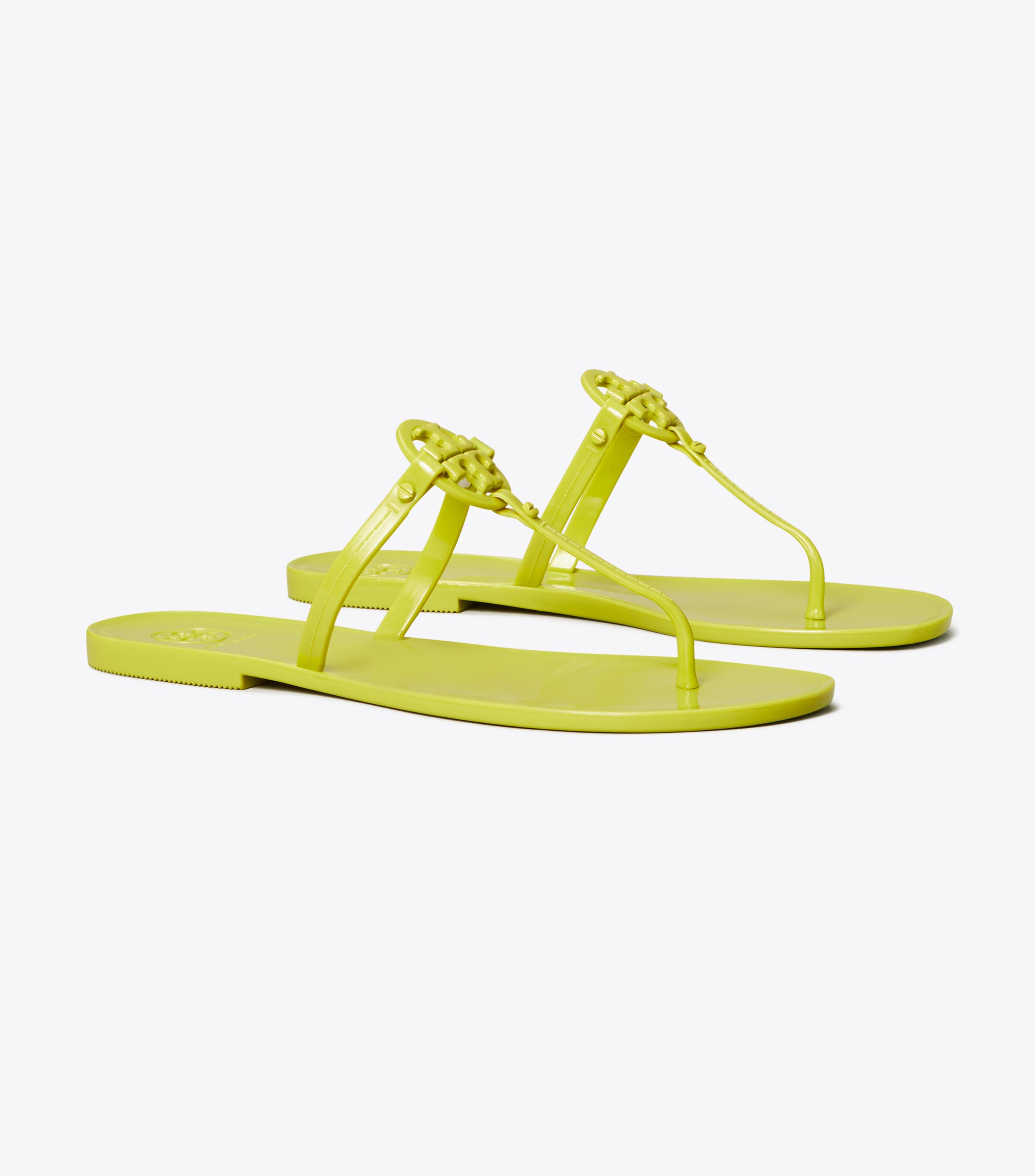 Tory burch top green flip flops