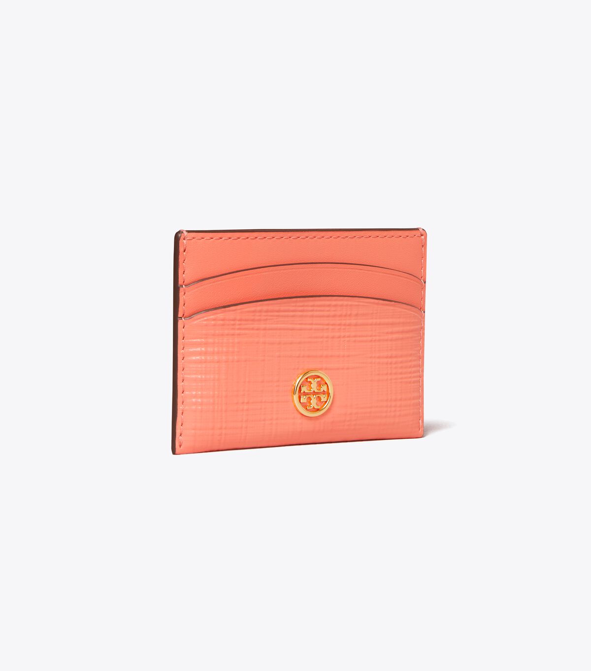 tory burch robinson crosshatched card case