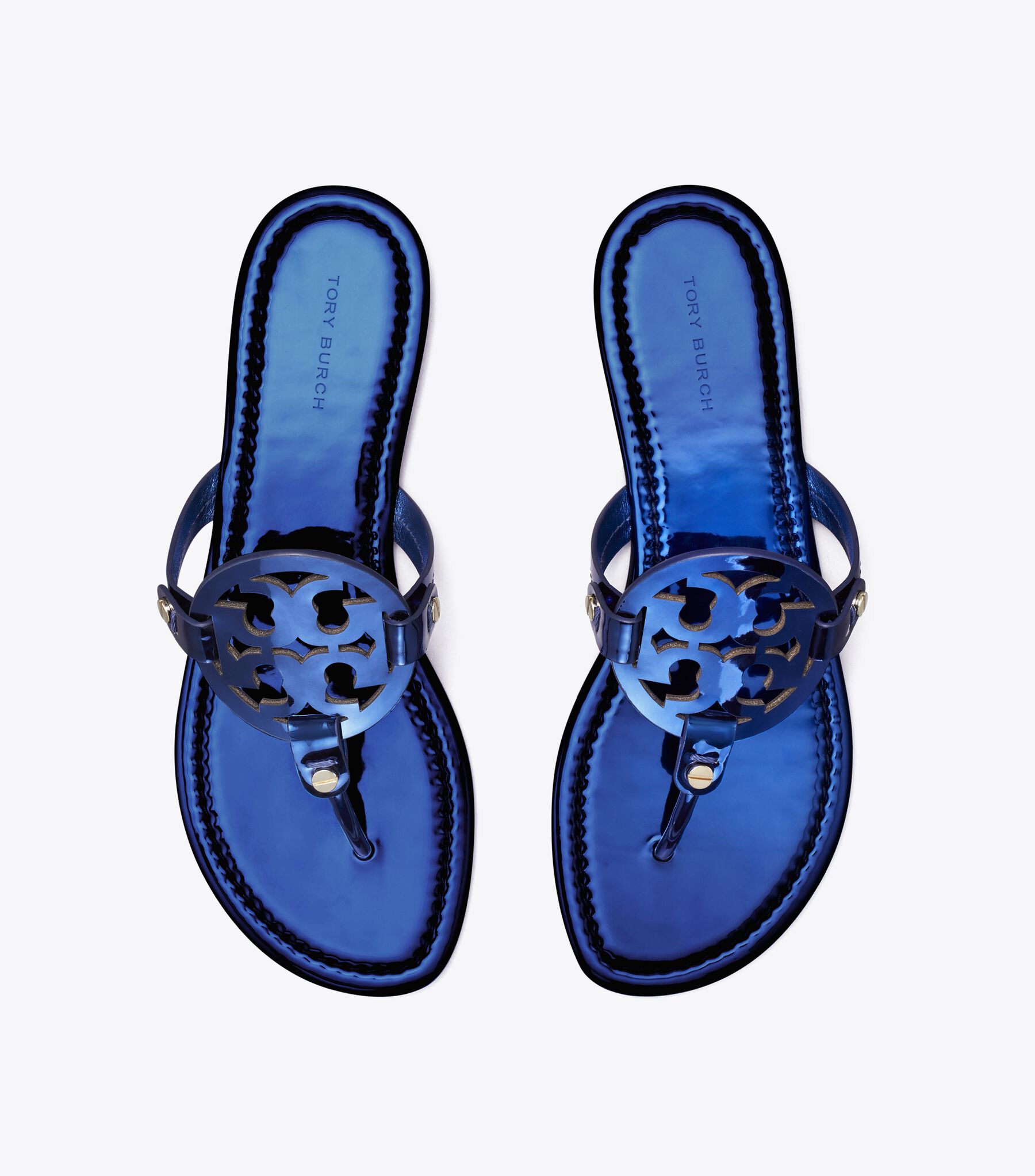 Miller Metallic Sandal, Blue Tory Burch UAE