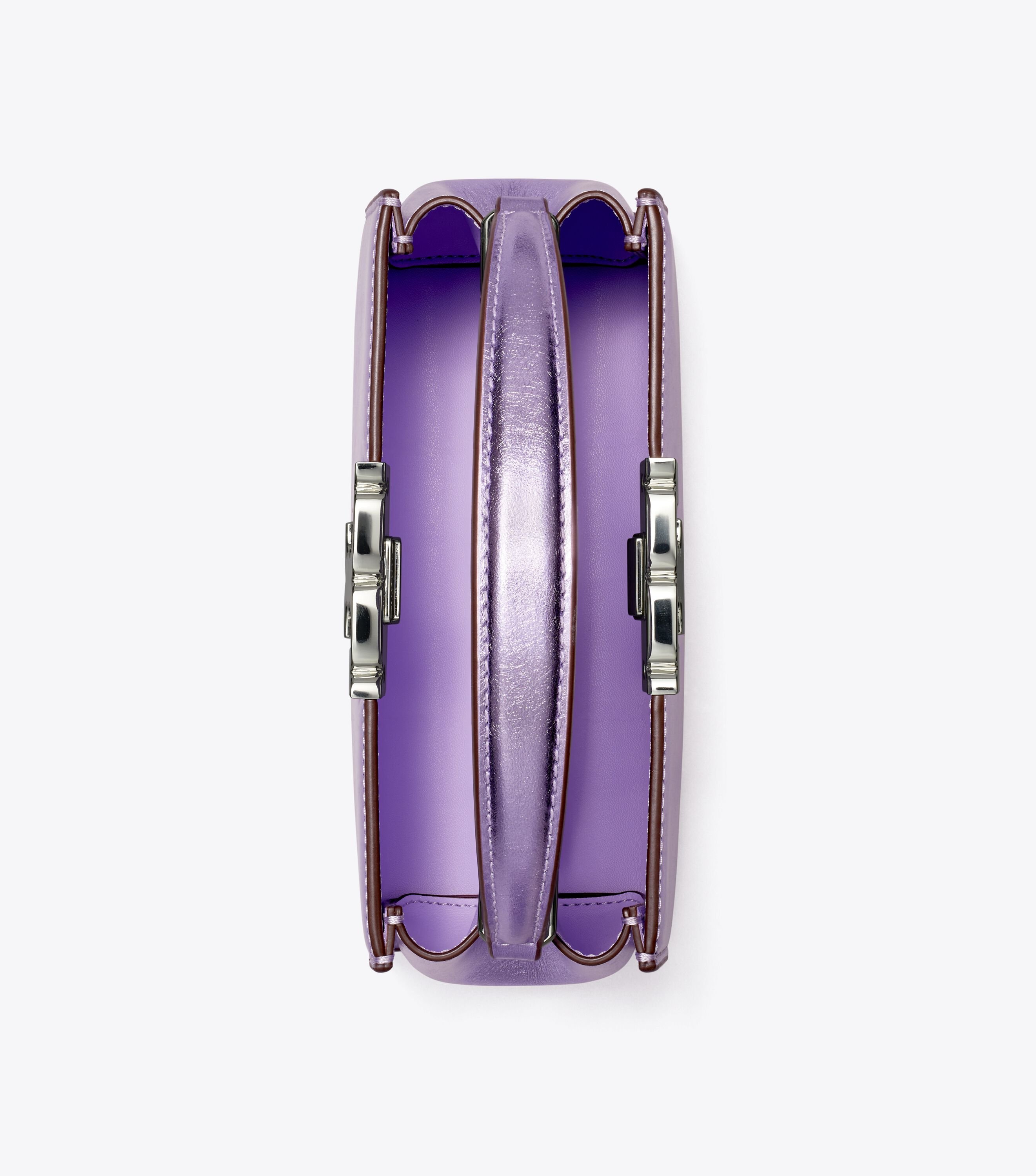 Mini Eleanor Metallic Satchel, Lavender Metallic | Tory Burch UAE