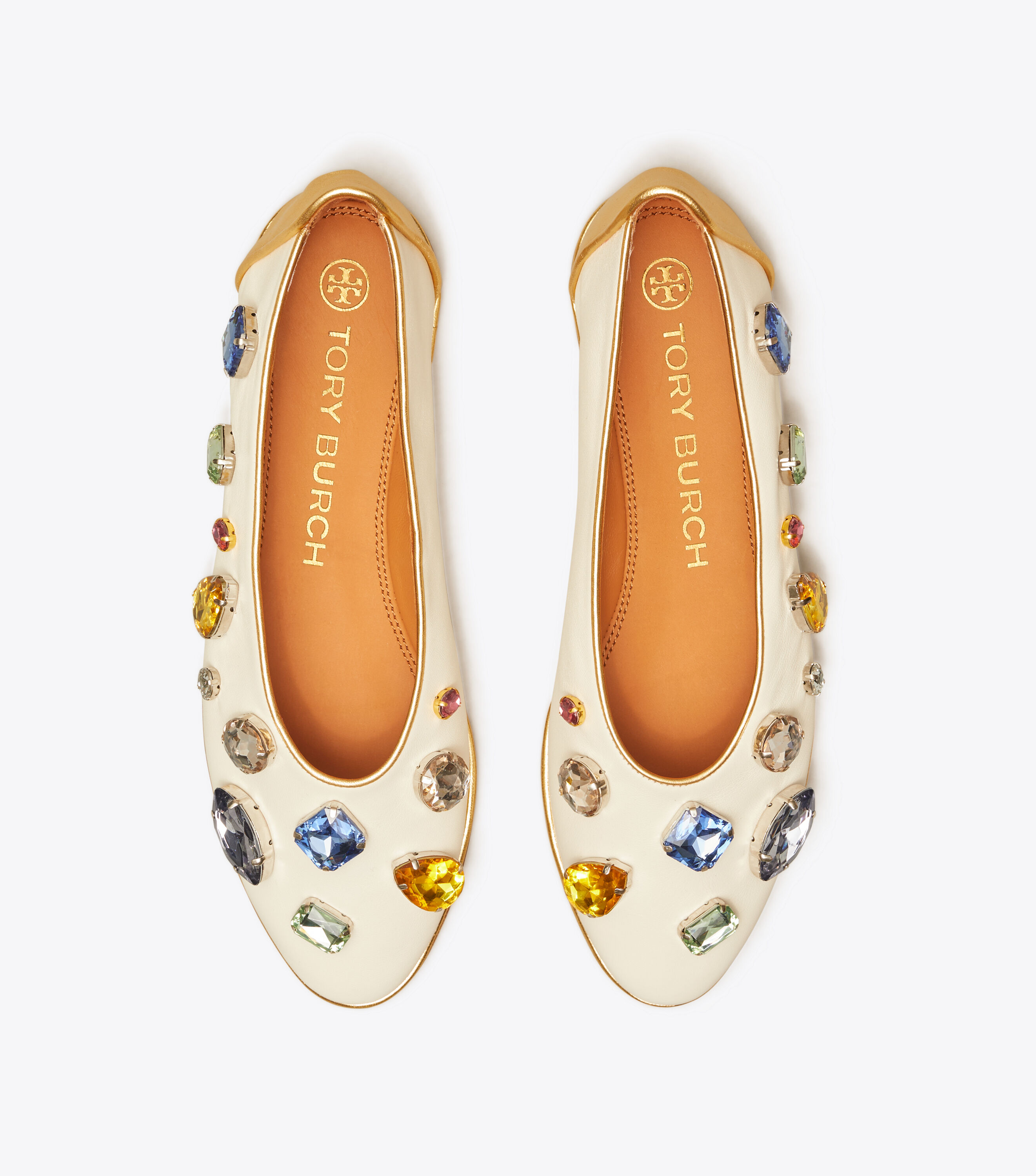 Tory burch clearance rhinestone flats