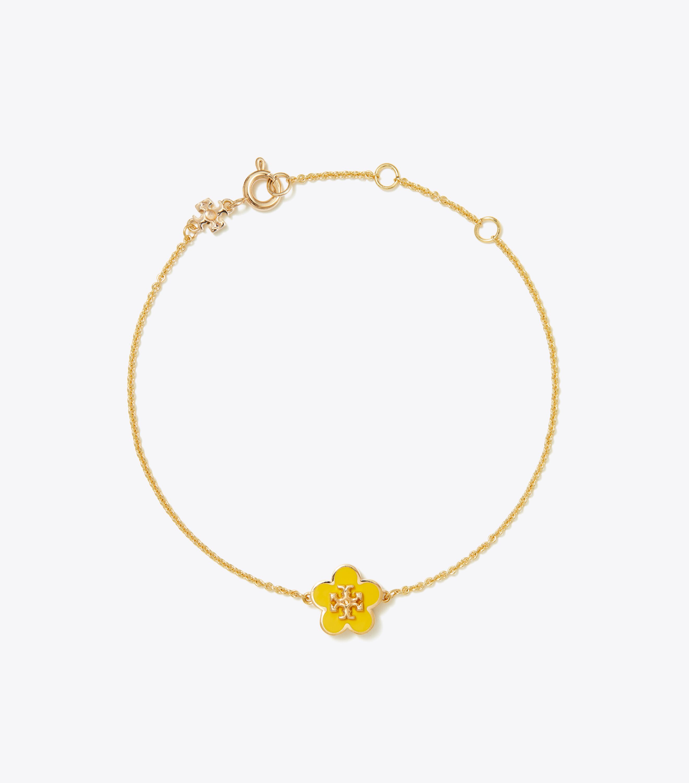 Enamel flower bracelet outlet