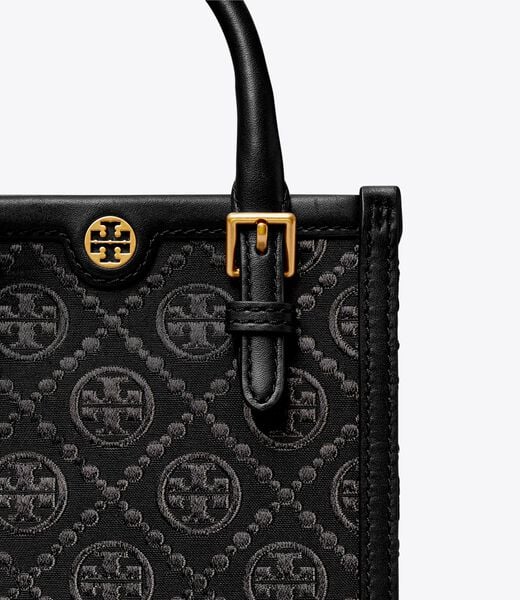 tory burch mini t monogram tote