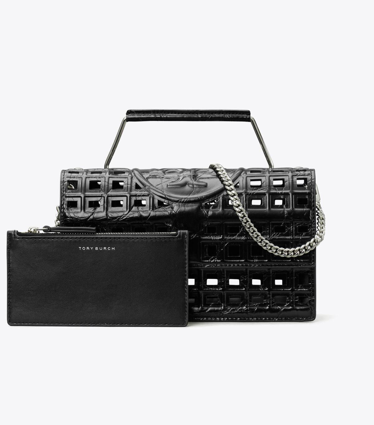 tory burch small fleming cage shoulder bag