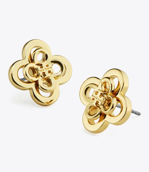 tory burch kira clover stacked stud