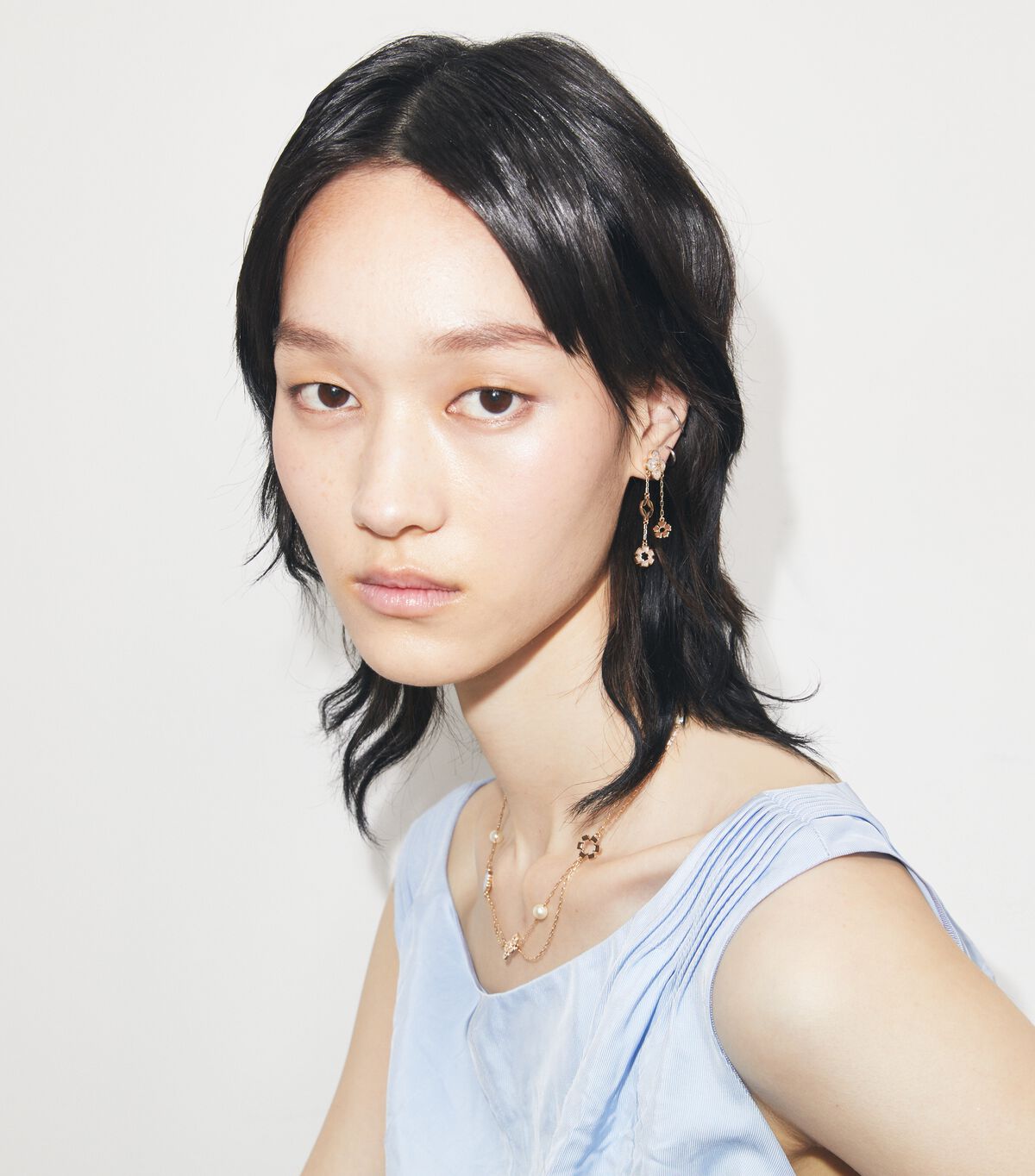 tory burch forget me not linear earrings