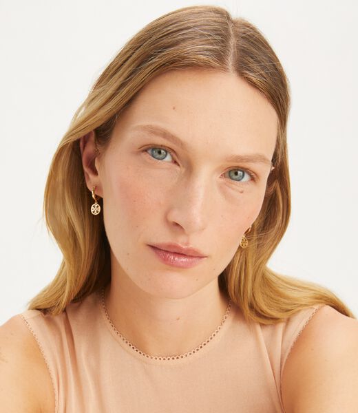 tory burch miller huggie hoop earring