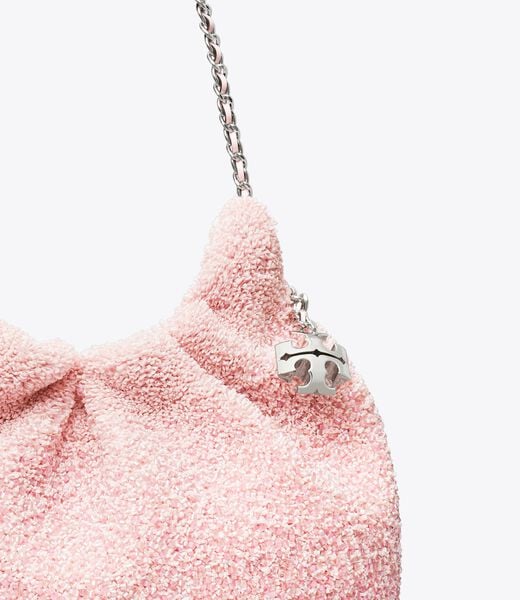 tory burch tb x bonbon mini fleming embellished hobo bag