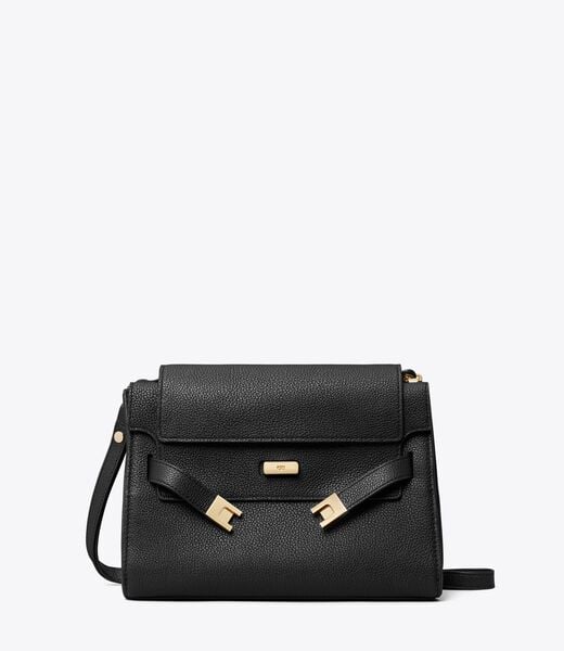 tory burch lee radziwill pebbled shoulder bag