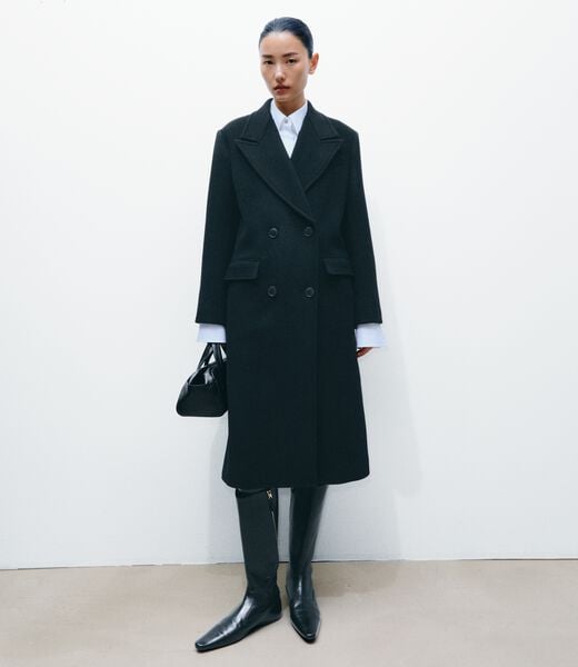 tory burch double breasted wool coat