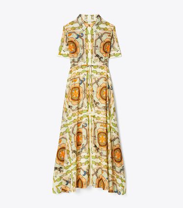 Printed Cotton Shirtdress