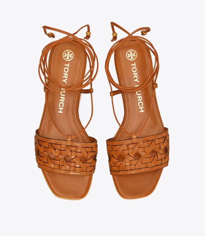 tory burch basket weave sandals