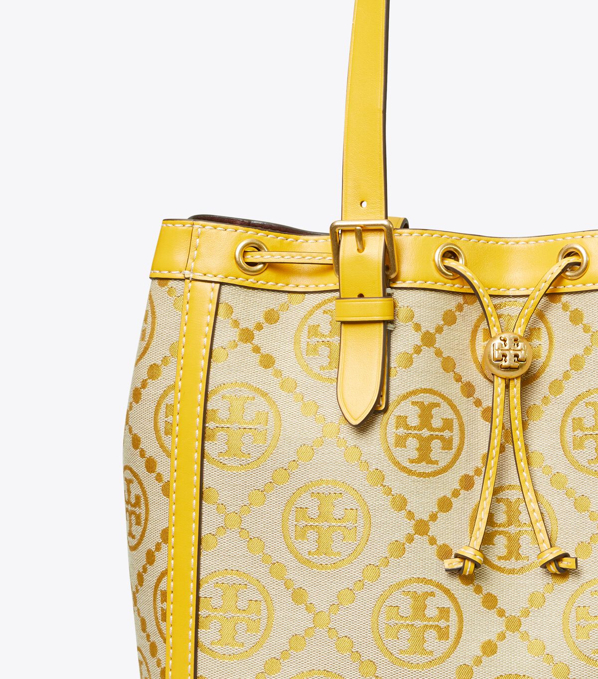tory burch t monogram jacquard small tote bag