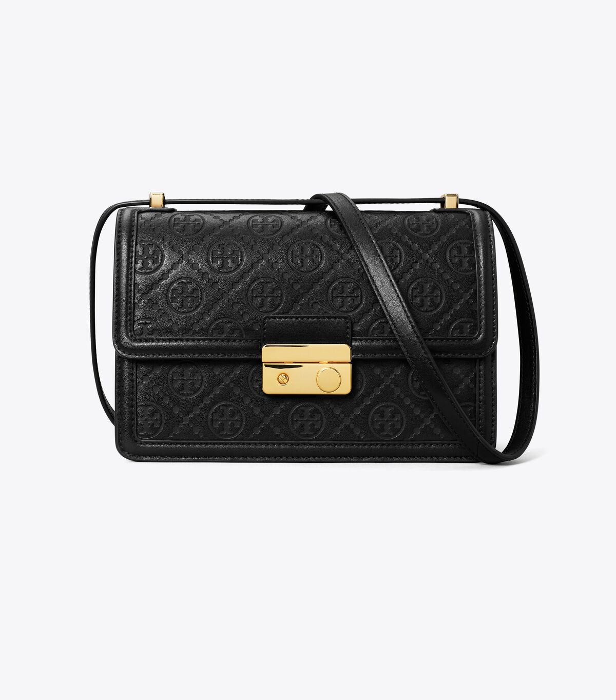 tory burch t monogram leather shoulder bag