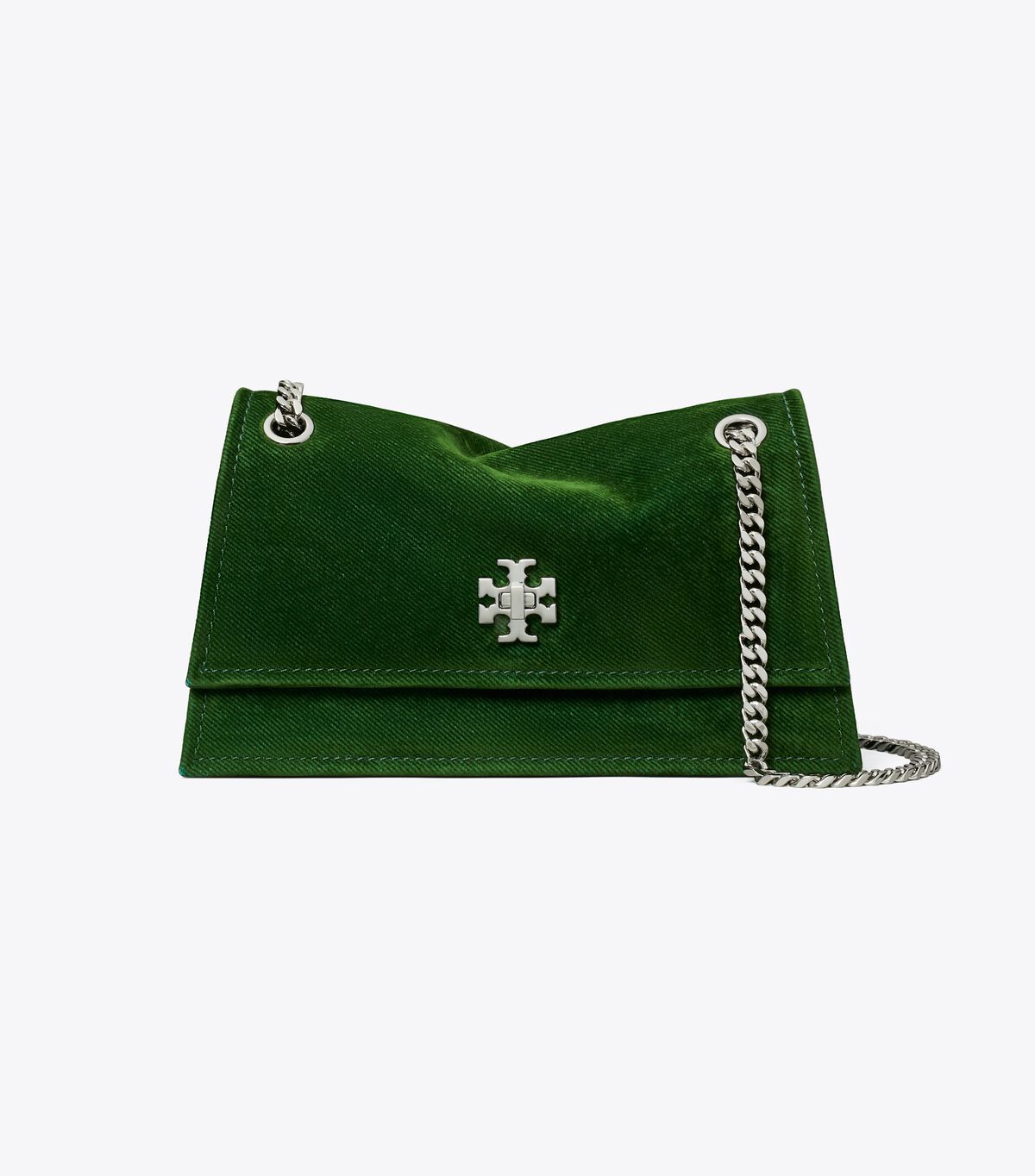 tory burch mini kira turnlock flocked shoulder bag