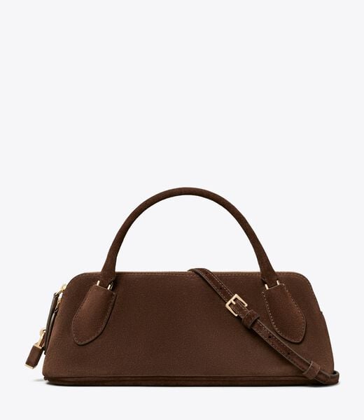 Lock Suede Top Handle Bag tory burch lock suede top handle bag