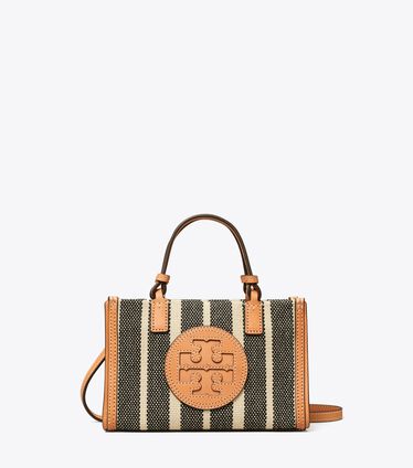 Mini Ella Striped Canvas Tote